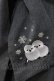 画像3: axes femme / シマエナガ刺繍Vネックジャンパースカート F 黒 Y-25-08-11-036-AX-OP-SZ-ZY (3)