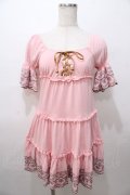 LIZ LISA / 裾刺繍オフショルチュニック 0 ピンク Y-25-08-13-036-LO-OP-SZ-ZY