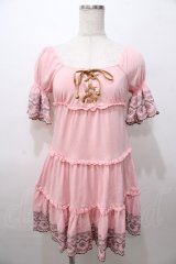LIZ LISA / 裾刺繍オフショルチュニック 0 ピンク Y-25-08-13-036-LO-OP-SZ-ZY