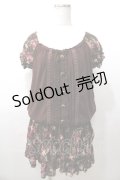 LIZ LISA / バラレースオフショルワンピース 0 ブラウン Y-25-08-13-038-LO-OP-SZ-ZY