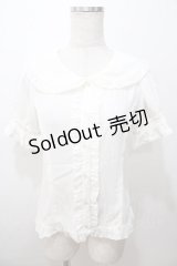 LIZ LISA / 衿シアーハートブラウス 0 オフ白 Y-25-08-13-039-LO-BL-SZ-ZY