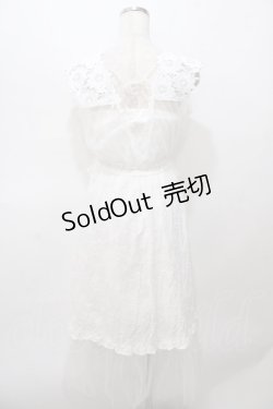 画像2: LIZ LISA / チュール×コットンロングワンピース 0 白 Y-25-08-13-040-LO-OP-SZ-ZY