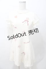 LIZ LISA / ベロアアップリケ裏毛ワワンピース 0 アイボリー Y-25-08-13-042-LO-OP-SZ-ZY