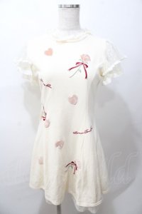 LIZ LISA / ベロアアップリケ裏毛ワワンピース 0 アイボリー Y-25-08-13-042-LO-OP-SZ-ZY