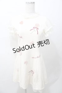LIZ LISA / ベロアアップリケ裏毛ワワンピース 0 アイボリー Y-25-08-13-042-LO-OP-SZ-ZY