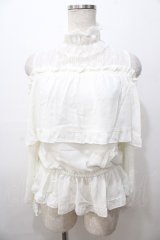 LIZ LISA / 肩あきトップス 0 オフ白 Y-25-08-13-005-LO-TO-SZ-ZY