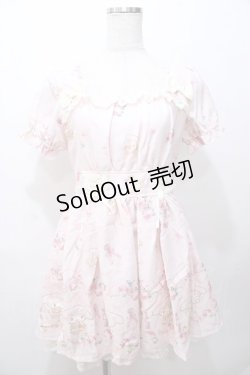 画像1: LIZ LISA / LIZ LISA×My Melodyコスメ柄ワンピース 0 ピンク Y-25-08-13-046-LO-OP-SZ-ZY