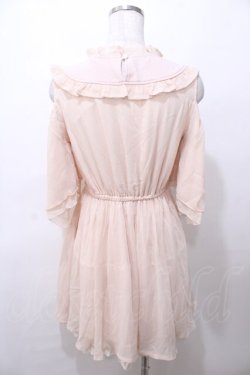 画像2: LIZ LISA / バラ刺繍肩あきワンピース 0 ピンクベージュ Y-25-08-13-048-LO-OP-SZ-ZY
