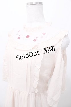 画像3: LIZ LISA / バラ刺繍肩あきワンピース 0 ピンクベージュ Y-25-08-13-048-LO-OP-SZ-ZH