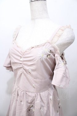 画像3: LIZ LISA / 刺繍肩あきワンピース 0 ピンク Y-25-08-13-049-LO-OP-SZ-ZY