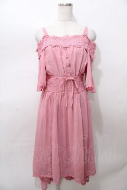 画像1: LIZ LISA / フィッシュテールロングワンピース 0 ピンク Y-25-08-13-052-LO-OP-SZ-ZY