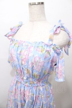 画像3: LIZ LISA / ラインフラワープリントワンピース 0 ブルー Y-25-08-13-054-LO-OP-SZ-ZY