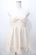 LIZ LISA / ドット柄シフォンリボンキャミワンピース 0 ベージュ Y-25-08-13-058-LO-OP-SZ-ZY