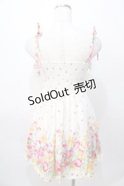 画像2: LIZ LISA / チューリップ柄キャミワンピース 0 アイボリー Y-25-08-13-059-LO-OP-SZ-ZI
