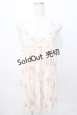 画像1: LIZ LISA / 花柄プリーツキャミミニワンピ 0 生成り Y-25-08-13-060-LO-OP-SZ-ZI