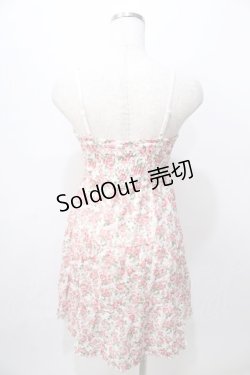 画像2: LIZ LISA / ローズ総柄レースキャミワンピ 0 白 Y-25-08-13-062-LO-OP-SZ-ZH