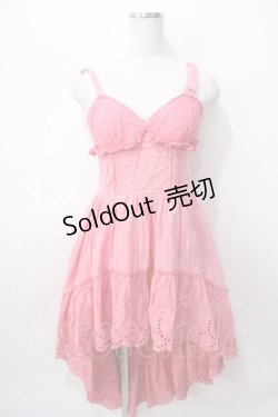 画像1: LIZ LISA / フィッシュテールワンピース 0 ピンク Y-25-08-13-065-LO-OP-SZ-ZY