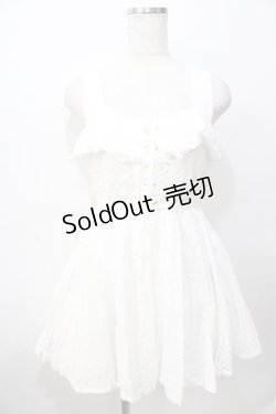 画像1: LIZ LISA / 後ろBIGリボンワンピース 0 白 Y-25-08-13-068-LO-OP-SZ-ZH