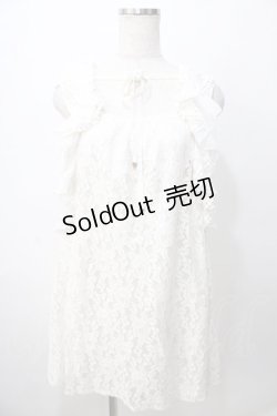 画像1: LIZ LISA / Aラインレースワンピース  生成り Y-25-08-13-069-LO-OP-SZ-ZH