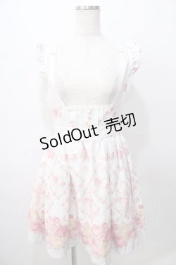 画像1: LIZ LISA / クロス花柄ジャンスカ 0 ブルー Y-25-08-13-072-LO-OP-SZ-ZI