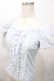画像3: LIZ LISA / オフショル編み上げトップス 0 サックス Y-25-08-13-008-LO-TO-SZ-ZY (3)