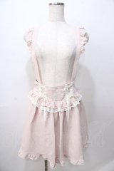 LIZ LISA / レースアップ吊りスカート 0 ピンク Y-25-08-13-081-LO-SK-SZ-ZY