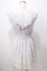 画像2: LIZ LISA / 刺繍入りチュールノースリワンピ 0 ラベンダー Y-25-08-13-085-LO-OP-SZ-ZT008 (2)