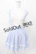 LIZ LISA / 裾リボン刺繍ジャンスカ 0 ブルー Y-25-08-13-086-LO-OP-SZ-ZY
