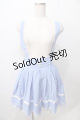 LIZ LISA / 裾リボン刺繍ジャンスカ 0 ブルー Y-25-08-13-086-LO-OP-SZ-ZY