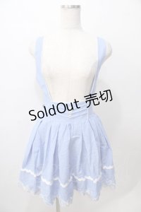 LIZ LISA / 裾リボン刺繍ジャンスカ 0 ブルー Y-25-08-13-086-LO-OP-SZ-ZY