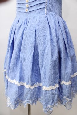 画像3: LIZ LISA / 裾リボン刺繍ジャンスカ 0 ブルー Y-25-08-13-086-LO-OP-SZ-ZY