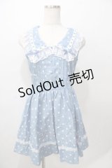 LIZ LISA / ドットビッグ衿ジャンスカ 0 ブルー Y-25-08-13-087-LO-OP-SZ-ZY
