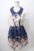 LIZ LISA / 眠り姫花柄ワンピース 0 紺 Y-25-08-13-088-LO-OP-SZ-ZY