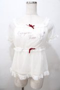 LIZ LISA / ドットチュール重ねトップス 0 オフ白 Y-25-08-13-013-LO-TO-SZ-ZY