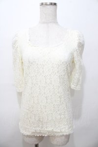 LIZ LISA / 総レーストップス 0 アイボリー Y-25-08-13-014-LO-TO-SZ-ZY
