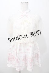 LIZ LISA / チュールレイヤードバラ柄ミニワンピ 0 オフ白 Y-25-08-13-015-LO-OP-SZ-ZY