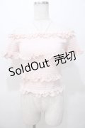 LIZ LISA / シャーリングオフショルトップス 0 ピンク Y-25-08-13-016-LO-TO-SZ-ZI