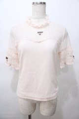 LIZ LISA / ドットメッシュトップス 0 ピンク Y-25-08-13-017-LO-TO-SZ-ZY
