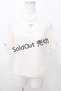 LIZ LISA / ドットメッシュトップス 0 ピンク Y-25-08-13-017-LO-TO-SZ-ZY