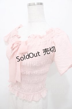 画像3: LIZ LISA / シャーリングトップス 0 ピンク Y-25-08-13-019-LO-TO-SZ-ZY