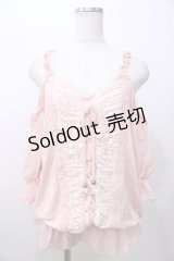 LIZ LISA / 肩あき編み上げトップス 0 ピンク Y-25-08-13-003-LO-TO-HR-ZY