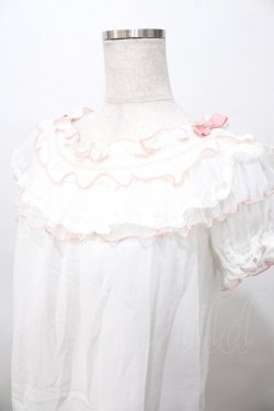 画像3: LIZ LISA / スモッキング刺繍オフショルトップス 0 白×ピンク Y-25-08-13-024-LO-TO-SZ-ZY