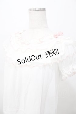 画像3: LIZ LISA / スモッキング刺繍オフショルトップス 0 白×ピンク Y-25-08-13-024-LO-TO-SZ-ZH
