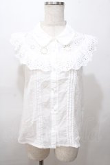 LIZ LISA / ひまわりブラウス 0 白 Y-25-08-13-025-LO-BL-SZ-ZY
