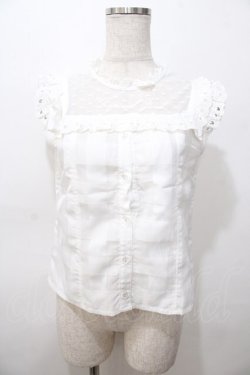 画像1: LIZ LISA / シアーギンガムハートトップス 0 白 Y-25-08-13-026-LO-TO-SZ-ZY