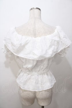 画像2: LIZ LISA / 花刺繍オフショルブラウス 0 白 Y-25-08-13-027-LO-BL-SZ-ZY