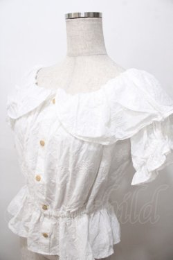 画像3: LIZ LISA / 花刺繍オフショルブラウス 0 白 Y-25-08-13-027-LO-BL-SZ-ZY