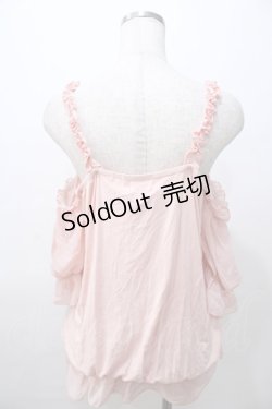 画像2: LIZ LISA / 肩あき編み上げトップス 0 ピンク Y-25-08-13-003-LO-TO-HR-ZY