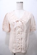 LIZ LISA / バラ刺繍スカラップブラウス 0 ベージュ Y-25-08-13-030-LO-BL-SZ-ZY