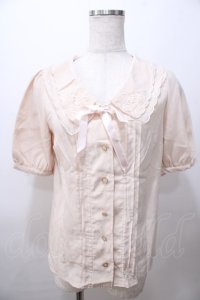 LIZ LISA / バラ刺繍スカラップブラウス 0 ベージュ Y-25-08-13-030-LO-BL-SZ-ZY